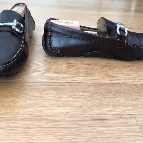 Salvatore Ferragamo Parigi Leather Gancini Driver - Picture 4 of 7